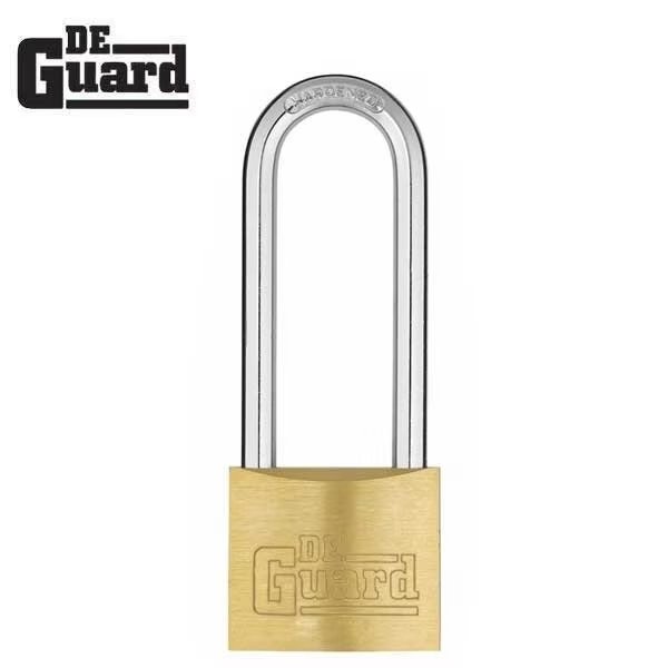 Brass padlock long shackle 2 1/8
